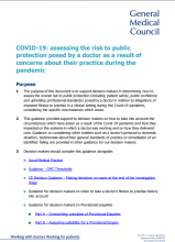 Covid-19: assessing the risk to public protection posed by a doctor as a result of concerns about their practice during the pandemic